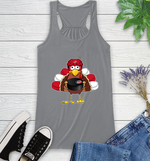 Carolina Hurricanes Turkey Thanksgiving Day Racerback Tank 5