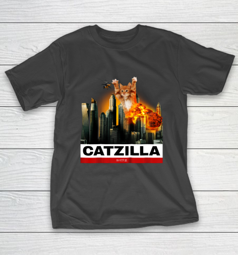 CATZILLA  Funny Kitty Tshirt for Cat lovers to Halloween T-Shirt