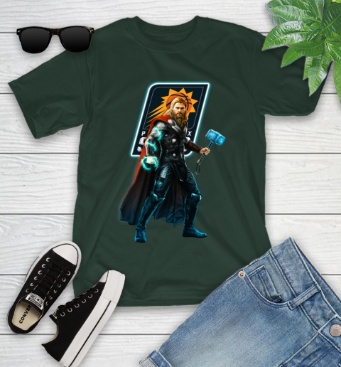 NBA Thor Avengers Endgame Basketball Phoenix Suns Youth T-Shirt 5