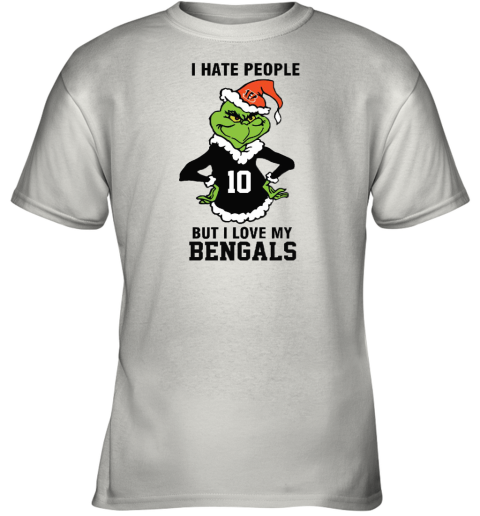 I Hate People But I Love My Bengals Cincinnati Bengals NFL Teams Youth T-Shirt