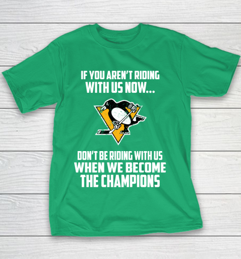 NHL Pittsburgh Penguins Hockey We Become The Champions Youth T-Shirt 3