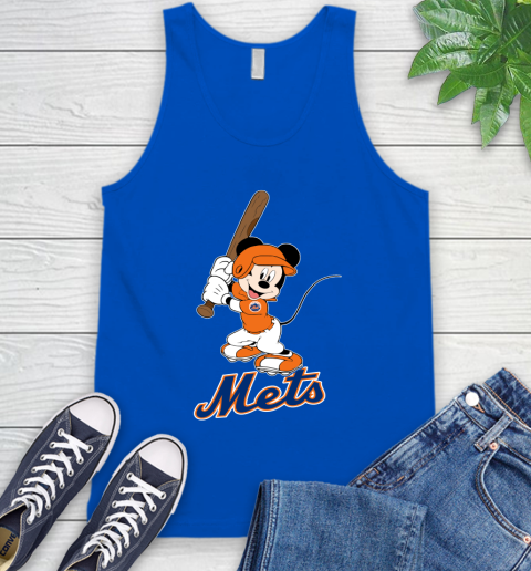 MLB Baseball New York Mets Cheerful Mickey Mouse Shirt Tank Top 5