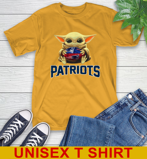 NFL Football New England Patriots Baby Yoda Star Wars Shirt T-Shirt 3