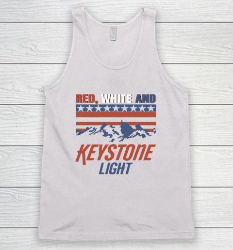 Red White And Keystone Light 4th Of July Tank Top