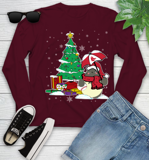 Boston Red Sox MLB Baseball Cute Tonari No Totoro Christmas Sports Youth Long Sleeve 6