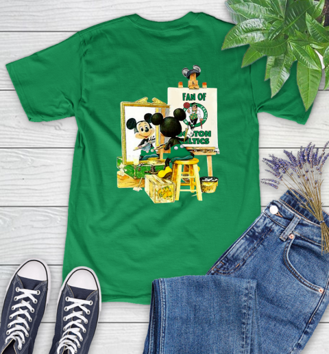 NBA Basketball Boston Celtics Mickey Drawing Shirt 88