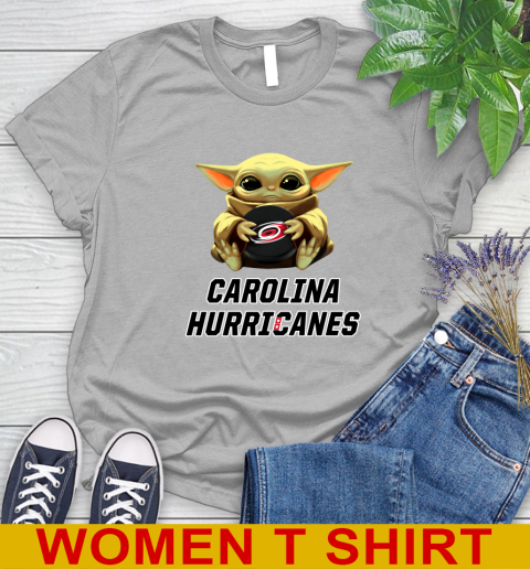 NHL Hockey Carolina Hurricanes Star Wars Baby Yoda Shirt 93