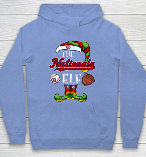 Washington Nationals Christmas ELF Funny MLB Hoodie 8