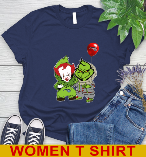 Orlando Magic Baby Pennywise Grinch Christmas NBA Basketball Women's T-Shirt 12