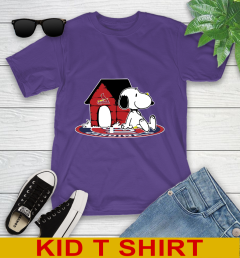 MLB Baseball St.Louis Cardinals Snoopy The Peanuts Movie Shirt Youth T-Shirt 4