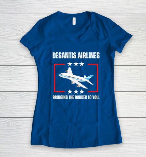 DeSantis Airlines Women's V-Neck T-Shirt 5