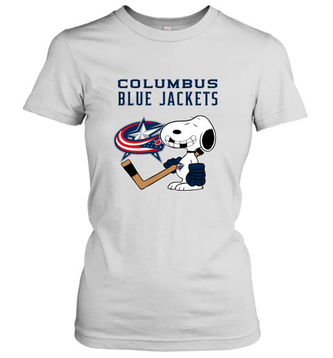 Columbus Blue Jackets Ice Hockey Broken Teeth Snoopy NHL Women's T-Shirt