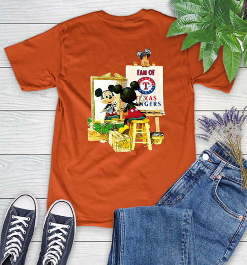 MLB Baseball Texas Rangers Mickey Drawing Shirt 84