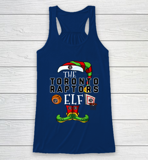 Toronto Raptors Christmas ELF Funny NBA Racerback Tank 6