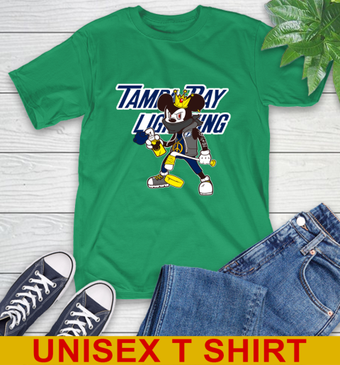 Tampa Bay Lightning NHL Hockey Mickey Peace Sign Sports T-Shirt 7