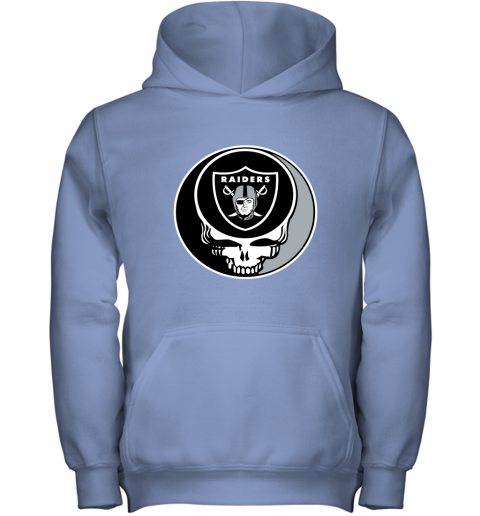 NFL Oakland Raiders Grateful Dead Rock Band Football Sports pvJon4Lu5pU youth hoodie 43 95 151514 front carolina blue