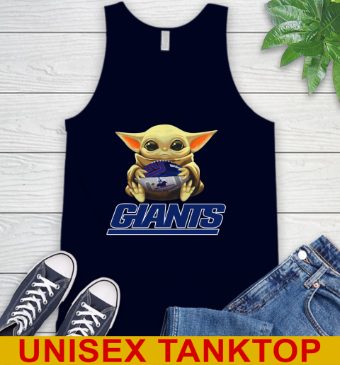 NFL Football New York Giants Baby Yoda Star Wars Shirt Tank Top - Image 4