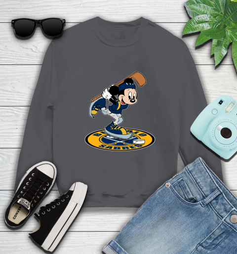 NHL Hockey Buffalo Sabres Cheerful Mickey Disney Shirt Sweatshirt 6