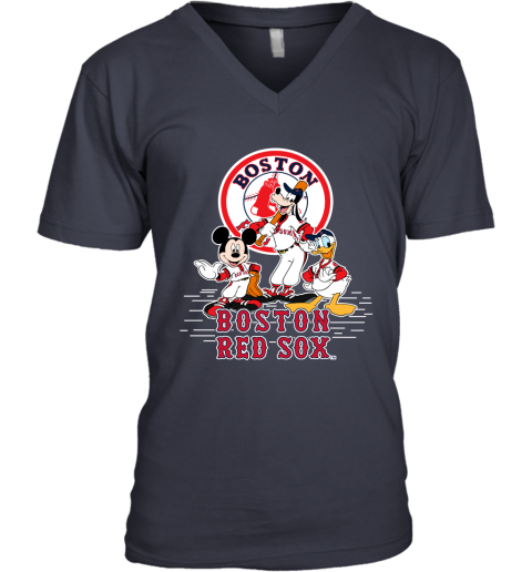 MLB Boston Red Sox Mickey Mouse Donald Duck Goofy Baseball T Shirt T-Shirt