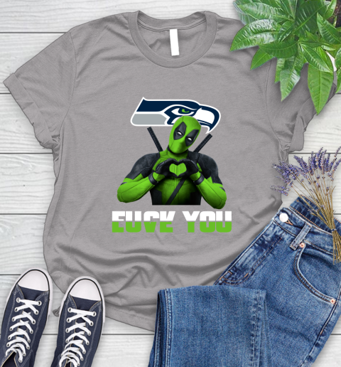 NHL Seattle Seahawks Deadpool Love You Fuck You Football Sports Women's T-Shirt 5