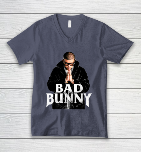 Top Best Design Bad Bunny V-Neck T-Shirt 7