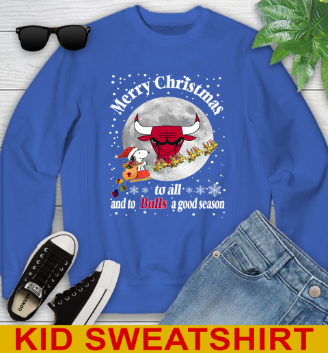 Chicago Bulls Merry Christmas To All And To Bulls A Good Season NBA Basketball Sports Youth Sweatshirt 6