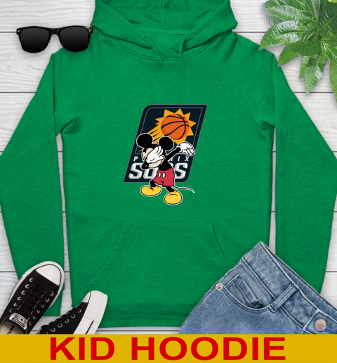 Phoenix Suns NBA Basketball Dabbing Mickey Disney Sports Youth Hoodie 8