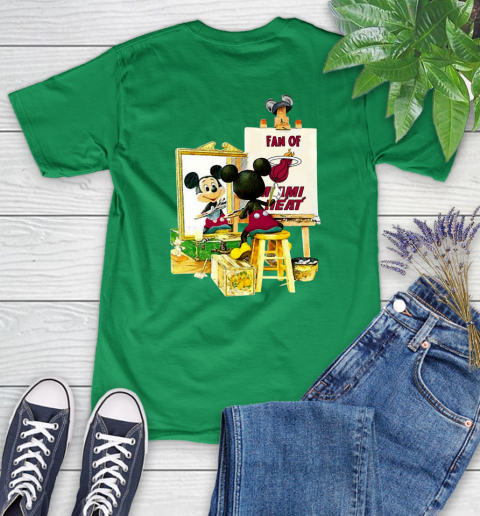 NBA Basketball Miami Heat Mickey Drawing Shirt 88