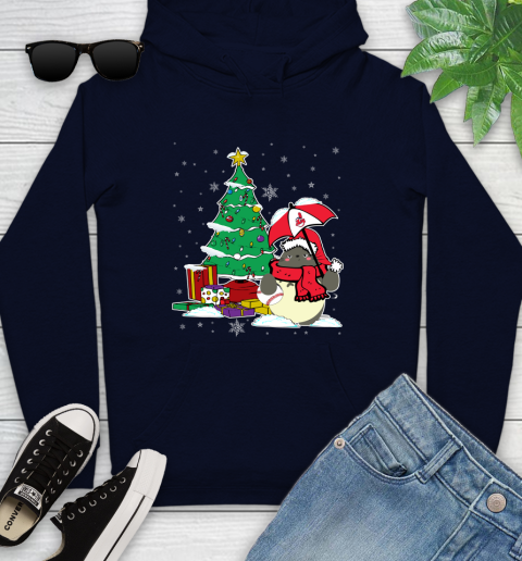 Cleveland Indians MLB Baseball Cute Tonari No Totoro Christmas Sports Youth Hoodie 3