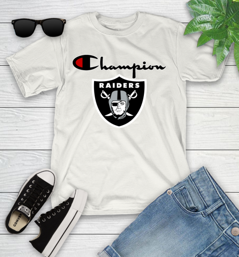 NFL Football Oakland Raiders Champion Shirt Youth T-Shirt