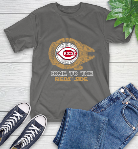MLB Come To The Cincinnati Reds Side Star Wars Baseball Sports T-Shirt 10
