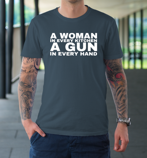 A Woman In Every Kitchen A Gun In Every Hand Shirt Sean Strickland T-Shirt 4