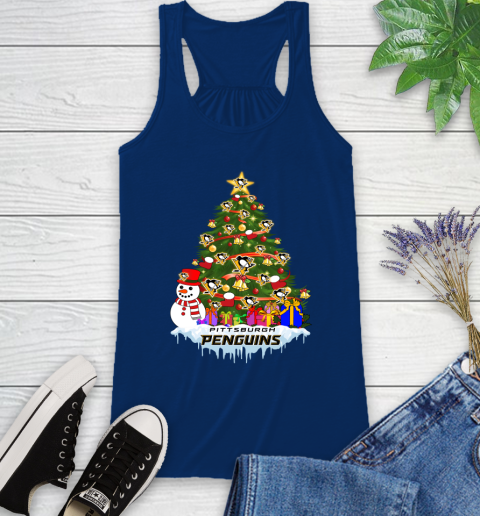 Pittsburgh Penguins Merry Christmas NHL Hockey Sports Racerback Tank 9