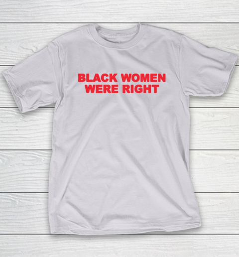 Black Women Wear Right Youth T-Shirt 3