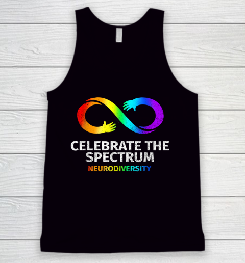 Neurodiversity Celebrate Spectrum Infinity Autism Awareness Tank Top