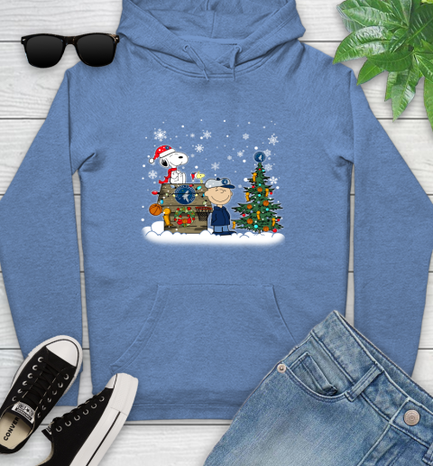 Minnesota Timberwolves NBA Basketball Christmas The Peanuts Movie Snoopy Championship Youth Hoodie 13