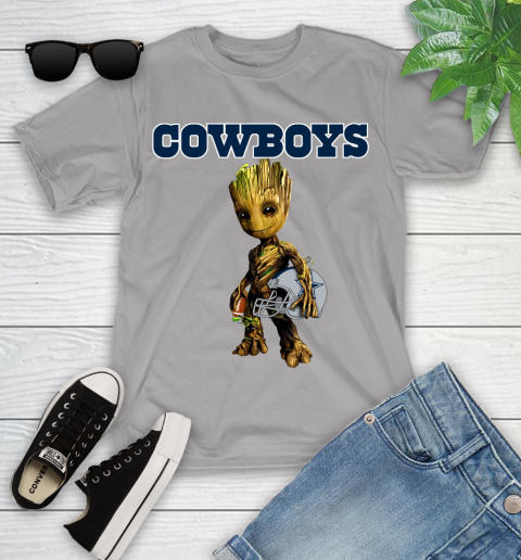 Dallas Cowboys NFL Football Groot Marvel Guardians Of The Galaxy Youth T-Shirt 4