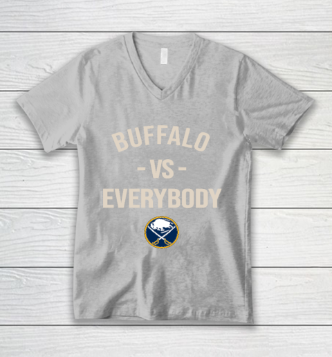 Buffalo Sabres Vs Everybody V-Neck T-Shirt 3