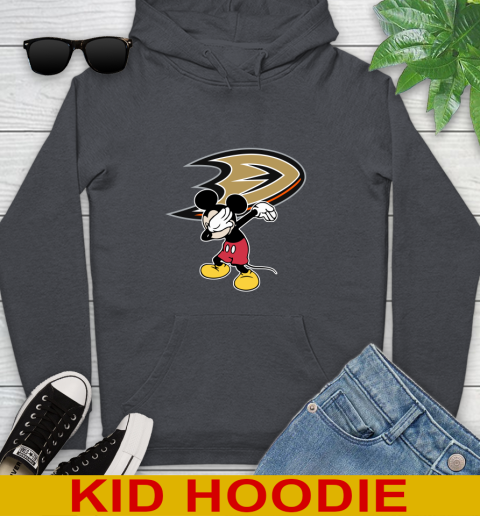Anaheim Ducks NHL Hockey Dabbing Mickey Disney Sports Youth Hoodie 9