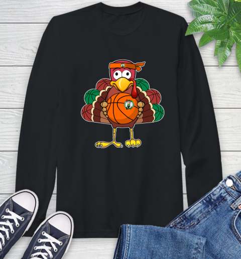 Boston Celtics Turkey thanksgiving day Long Sleeve T-Shirt 2