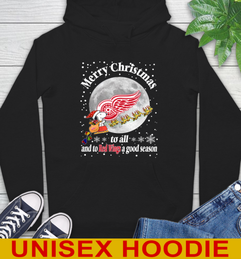Detroit Red Wings Merry Christmas To All And To Red Wings A Good Season NHL Hockey Sports Hoodie