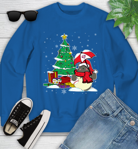 Philadelphia Phillies MLB Baseball Cute Tonari No Totoro Christmas Sports Youth Sweatshirt 7