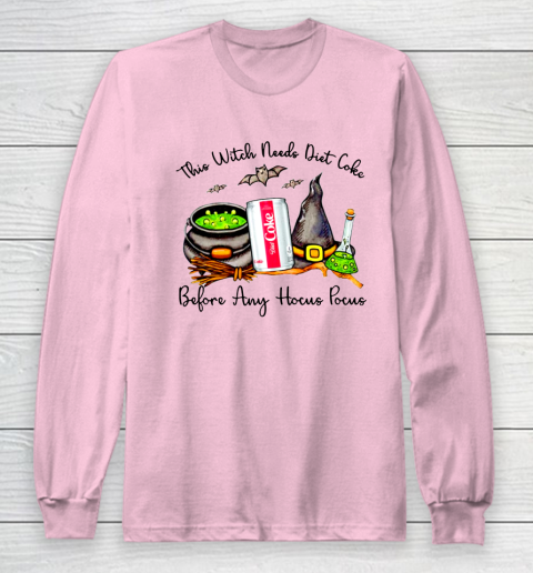 Halloween Sleeve Tee Need Sports For This Hocus T-Shirt Pocus Long Witch Diet Coke |