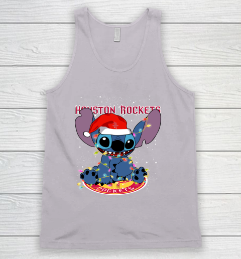 Houston Rockets NBA noel stitch Basketball Christmas Tank Top 2