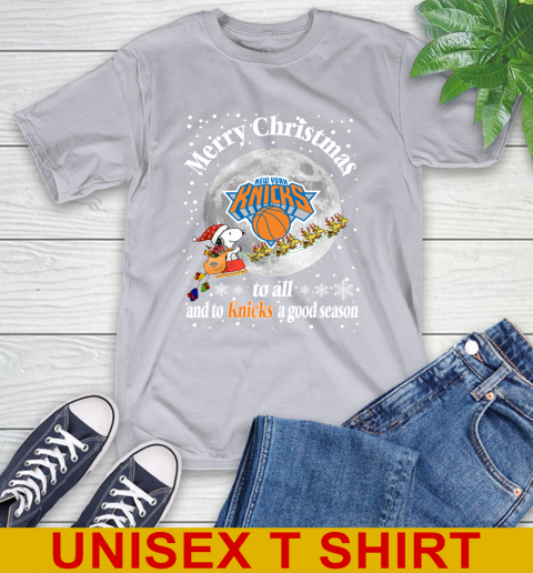 New York Knicks Merry Christmas To All And To Knicks A Good Season NBA Basketball Sports T-Shirt 5