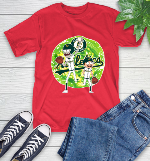 MLB Oakland Athletics Rick And Morty Baseball Sports T-Shirt 10