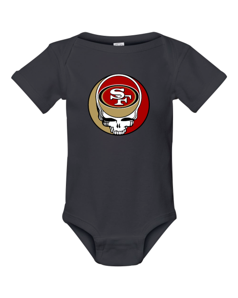 San Francisco 49ers x Grateful Dead Infant Baby Rib Bodysuit