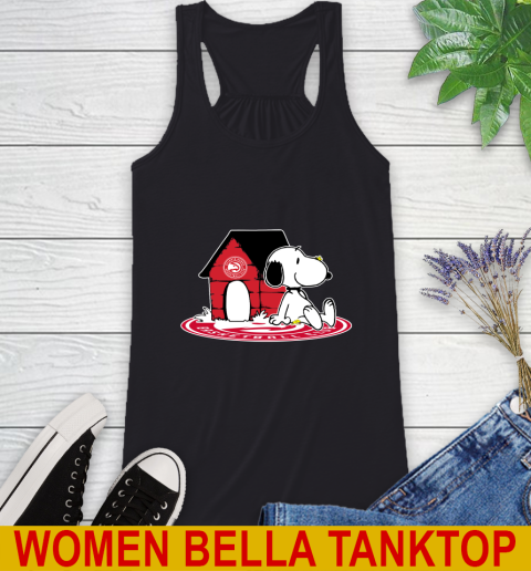 NBA Basketball Atlanta Hawks Snoopy The Peanuts Movie Shirt Racerback Tank 2
