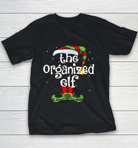 Organized Elf Family Matching Christmas Group Gift Pajama Youth T-Shirt