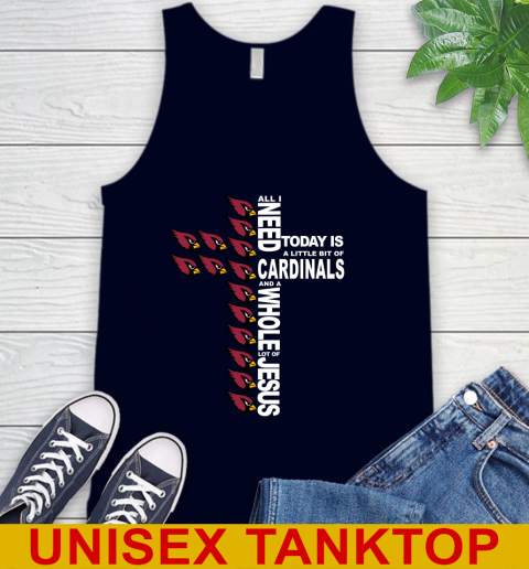 NFL All I Need Today Is A Little Bit Of Arizona Cardinals Shirt Tank Top 2